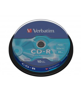 Tarrina de 10 unid. Verbatim CD-R Extra Protection