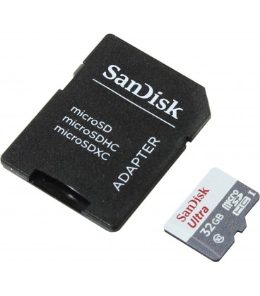 Tarjeta MicroSDHC SanDisk 32GB Clase 10 80MB/s