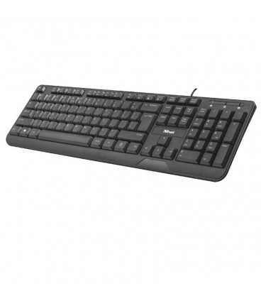 Teclado Trust ZIVA con cable USB 12 teclas multimedia