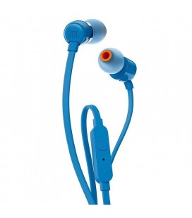 Auriculares Intrauditivos JBL T110/ con Micrófono/ Jack 3.5/ Azul