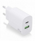 Cargador Aisens A110-0754/ 1xUSB Tipo-C/ 1xUSB/ 20W