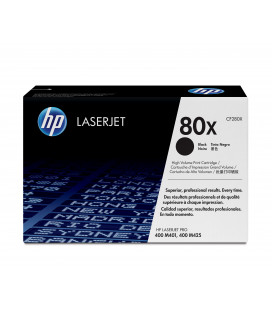 Tóner Original HP LaserJet 80X de alta capacidad negro