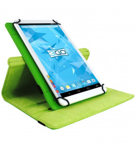 Funda tablet 3GO CSGT con soporte rotatorio 10.1" universal Verde